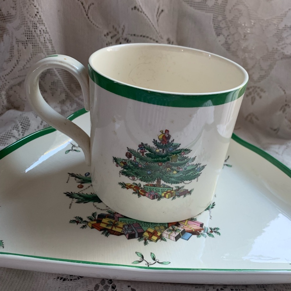 Spode oversized mug vtg